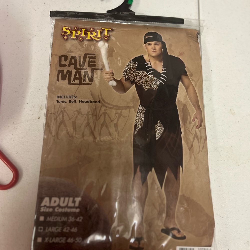 Spirit Cave Man Costume for Kids - Black and Brown